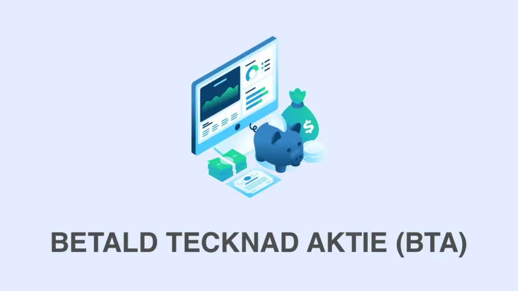betald tecknad aktie (bta aktier)